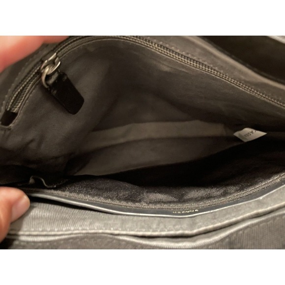 Skagen Eric Messenger‎ Bag Men's Black Nylon Leather Zippers - Picture 8 of 12